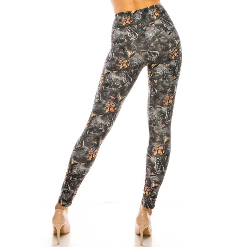 USAFashion Creamy Soft Haunted Halloween Kids Leggings - USA Fashion™
